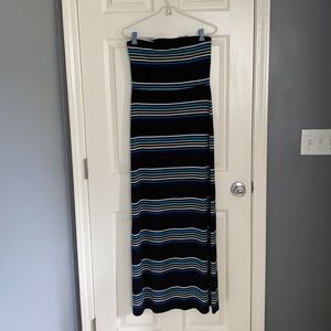 White House Black Market Strapless Maxi Dress